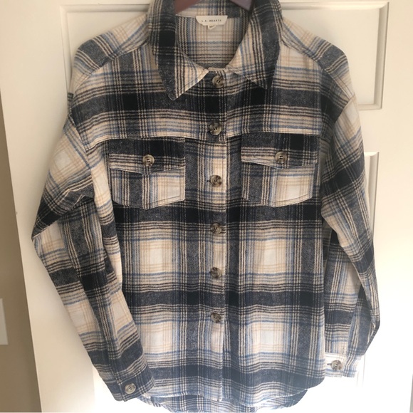 L.A. Hearts Boyfriend Shirt Flannel Shacket (Size XS/S) Pac Sun Worn once - Picture 6 of 12
